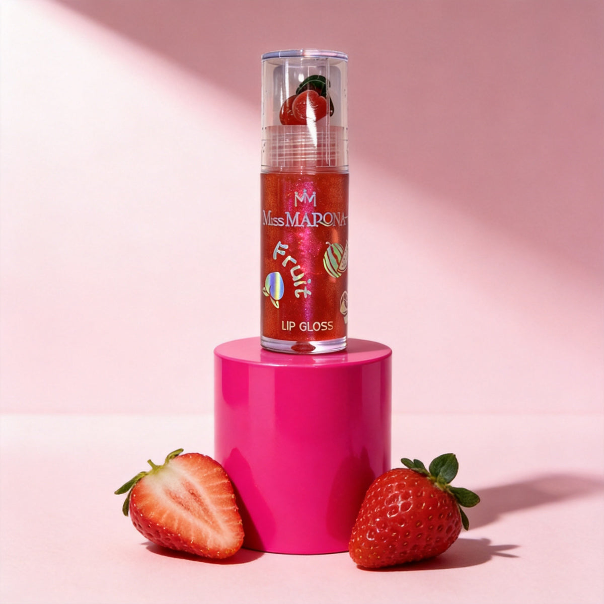 Aceite Labial Fruit en escena
