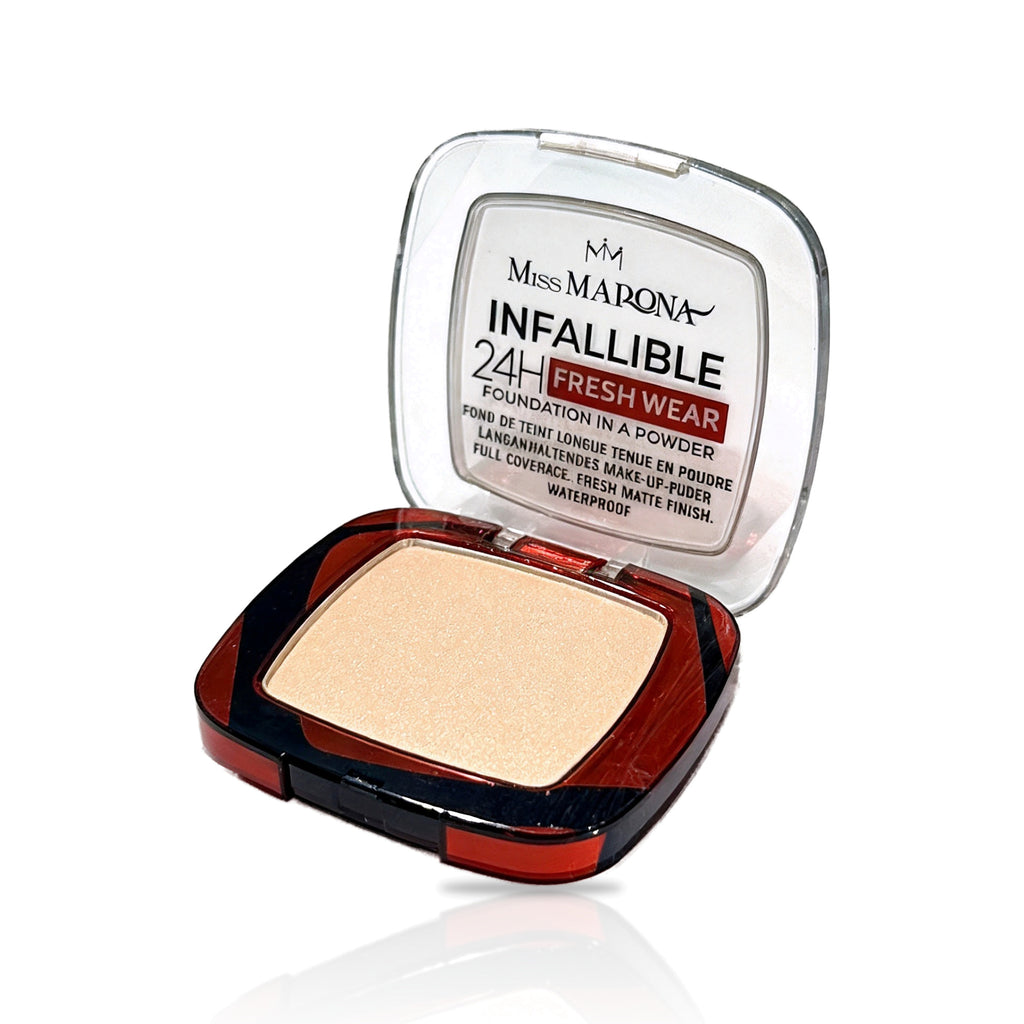 Polvo Compacto Infallible tono Claro abierta