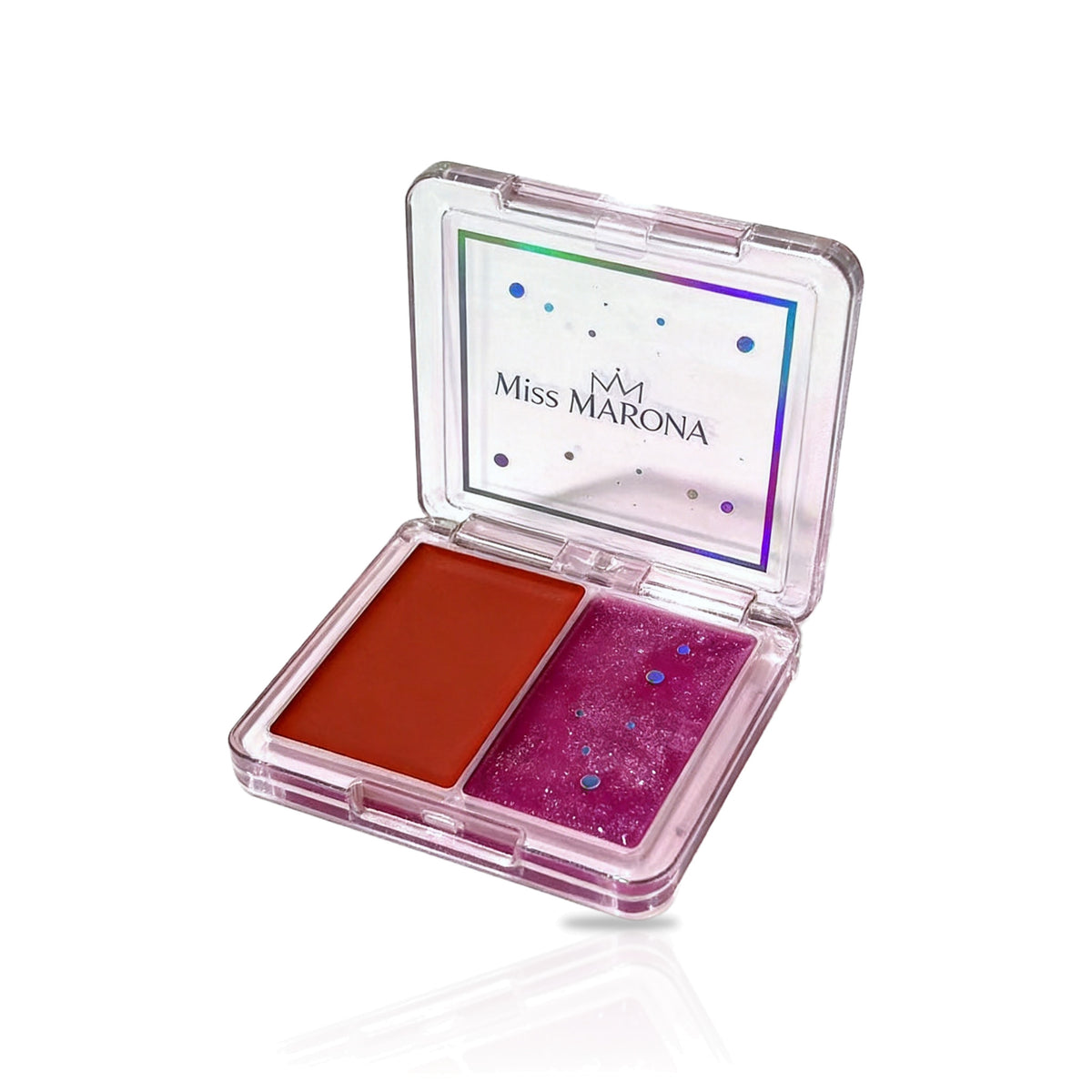 Rubor Jelly Dúo tono Rojo Morado abierta
